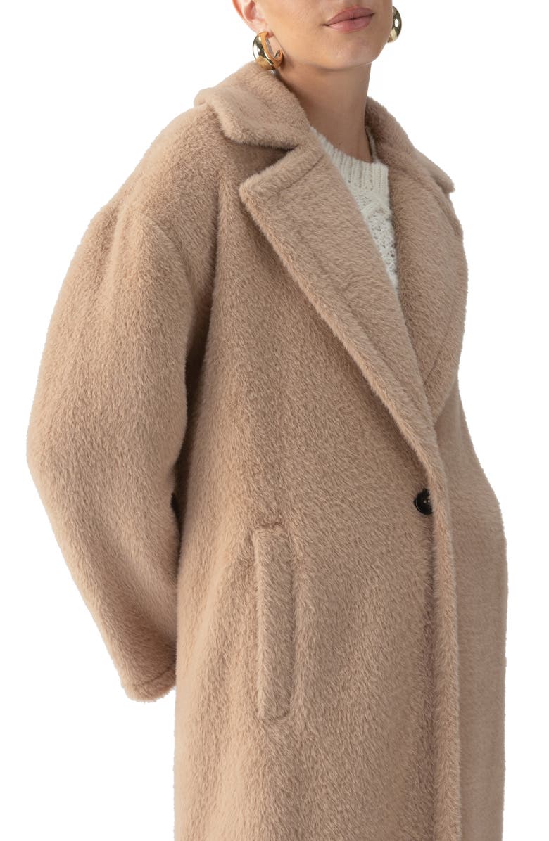 Sanctuary Live-In Faux Fur Coat, Alternate, color, Warm Camel