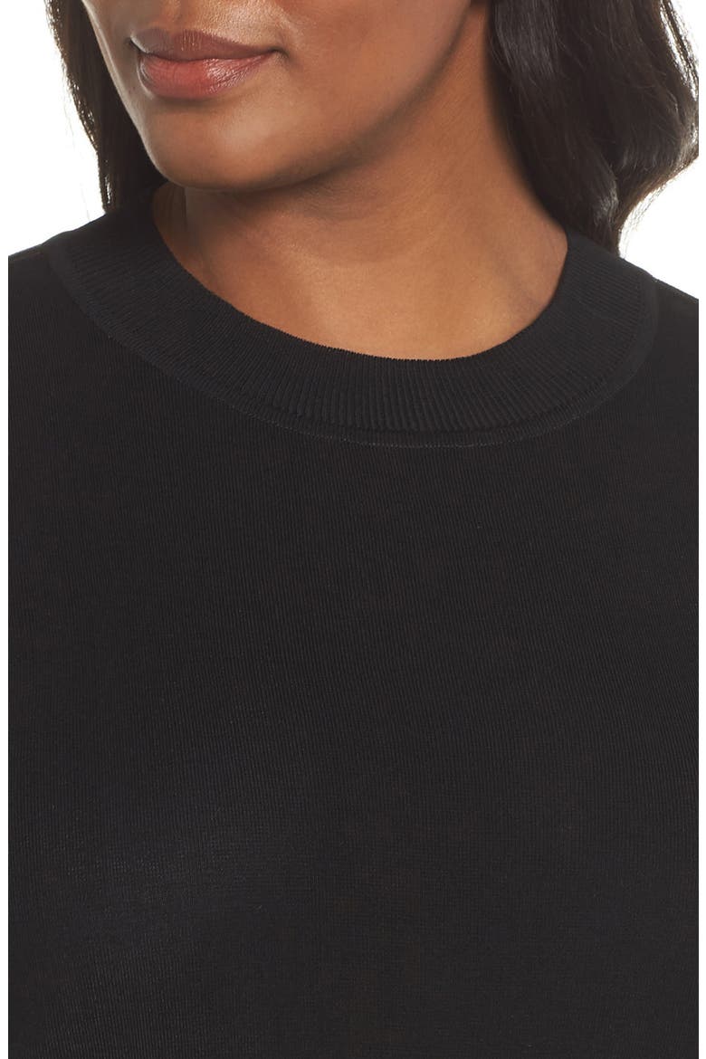 Sweater Dress, Alternate, color, BLACK