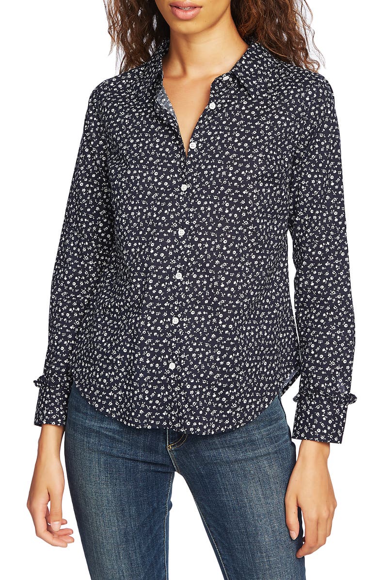 Court & Rowe Harley Button-Up Shirt, Main, color, Rich Black