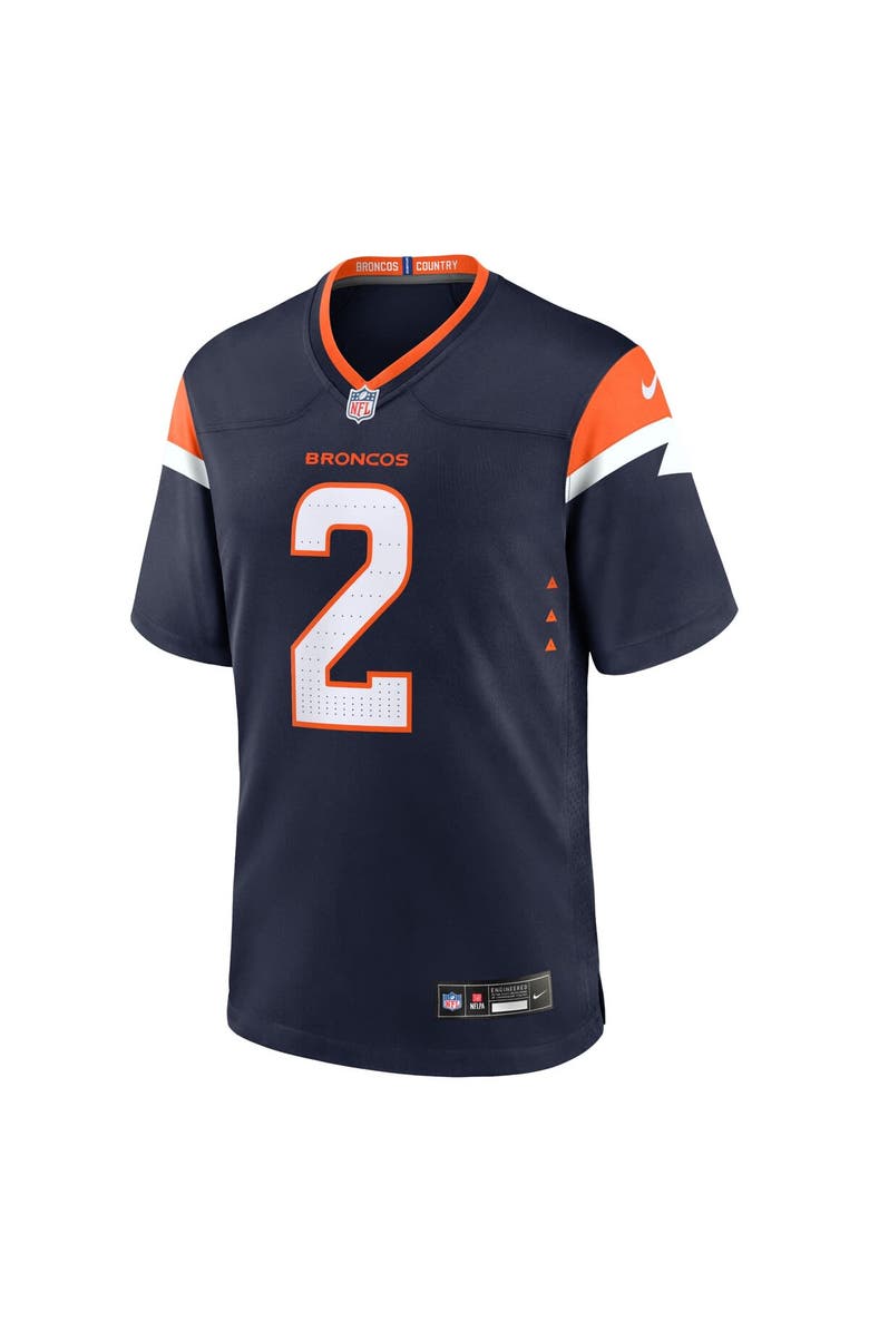 Nike Men's Nike Patrick Surtain II Navy Denver Broncos Mile High Collection Alternate Game Jersey, Alternate, color, Navy