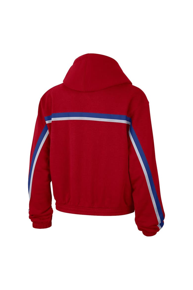 Women's Jordan Brand Red Philadelphia 76ers Courtside Statement Edition Pullover Hoodie, Alternate, color, Red