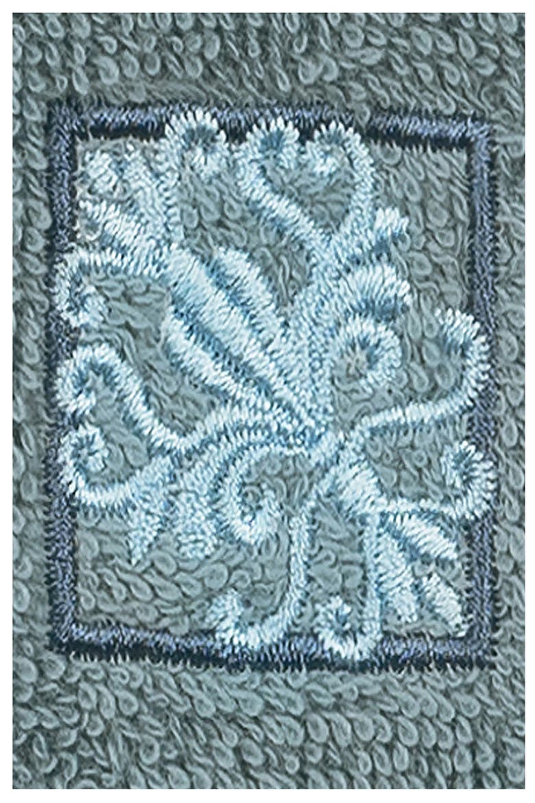 Vivian Embellished Washcloth - Set of 2 - Teal, Alternate, color, TEAL