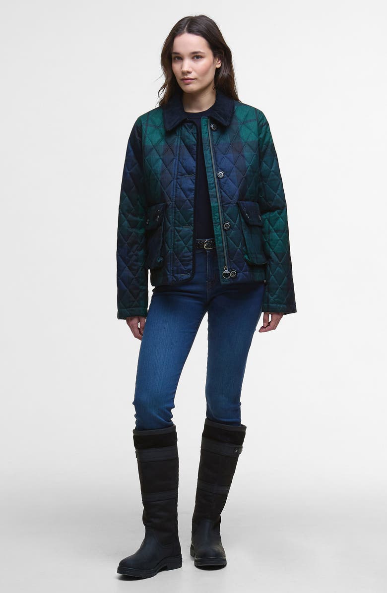 Barbour Louden Tartan Quilted Jacket, Alternate, color, Blackwatch Tartan