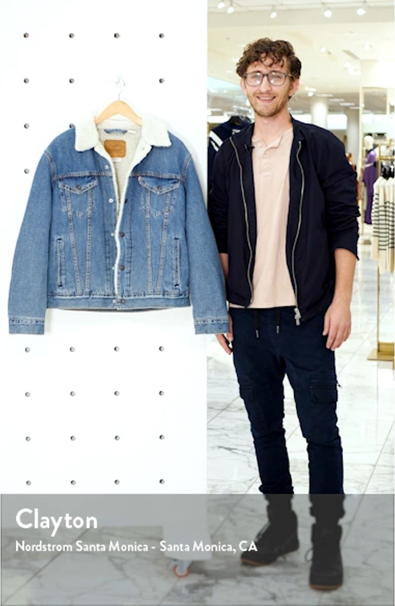 Type III Faux Shearling Lined Denim Trucker Jacket, sales video thumbnail