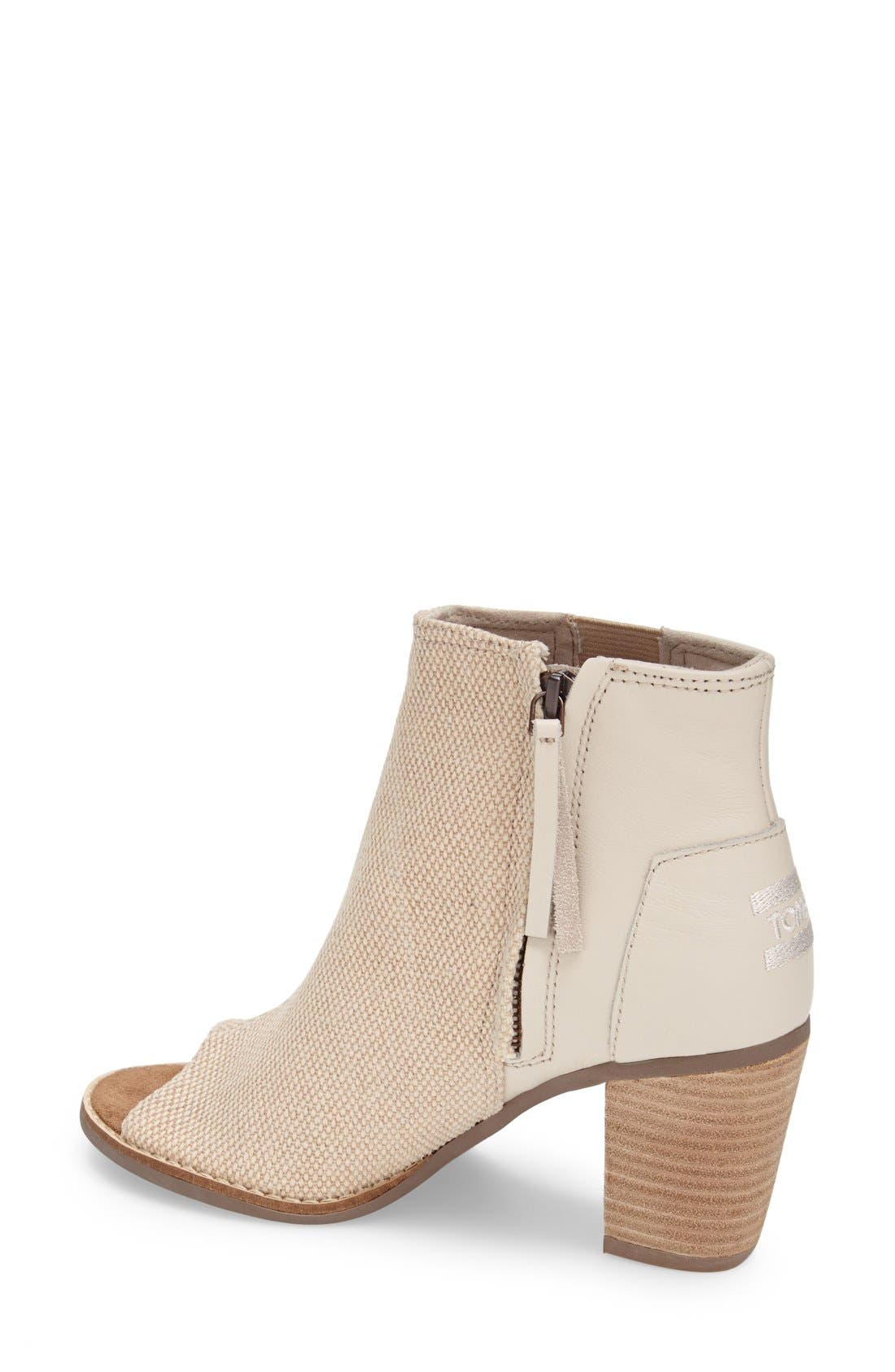 'Majorca' Canvas Bootie, Alternate, color, NATURAL