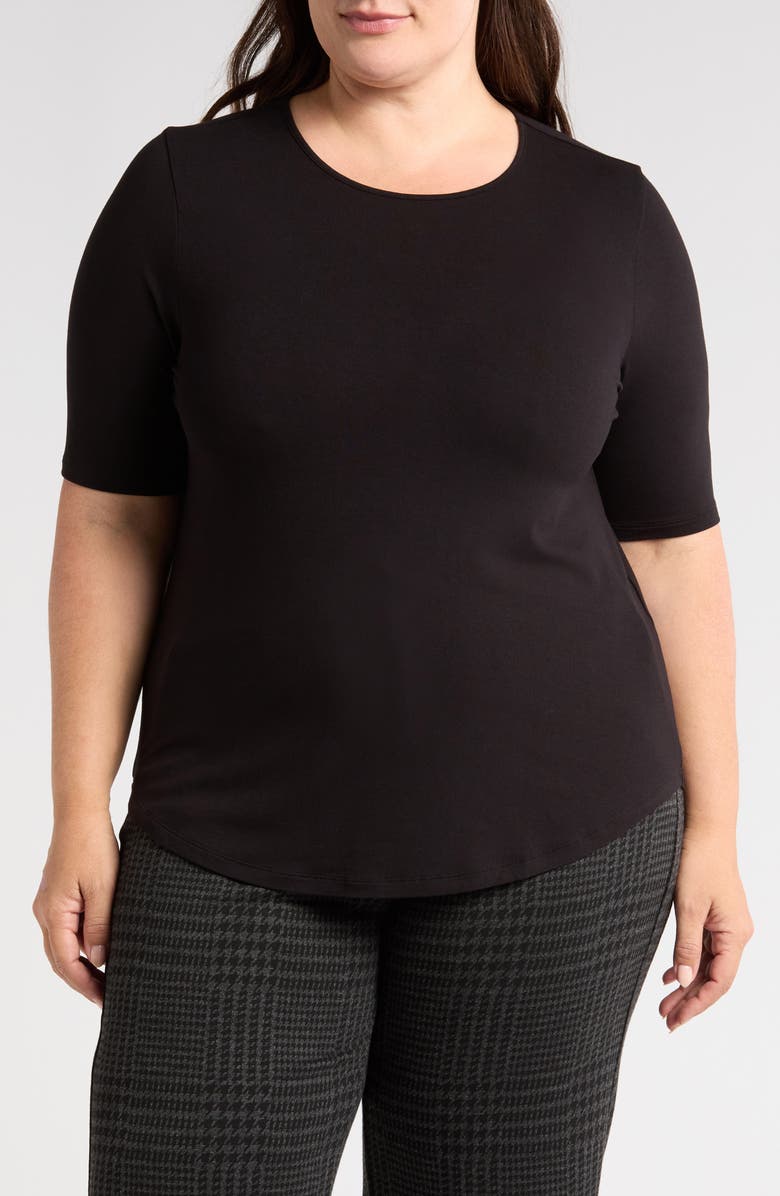 Universal Standard Lily Liquid Jersey Crewneck Top, Main, color,