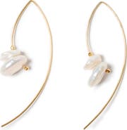 Chan Luu Freshwater Pearl Hoop Earrings