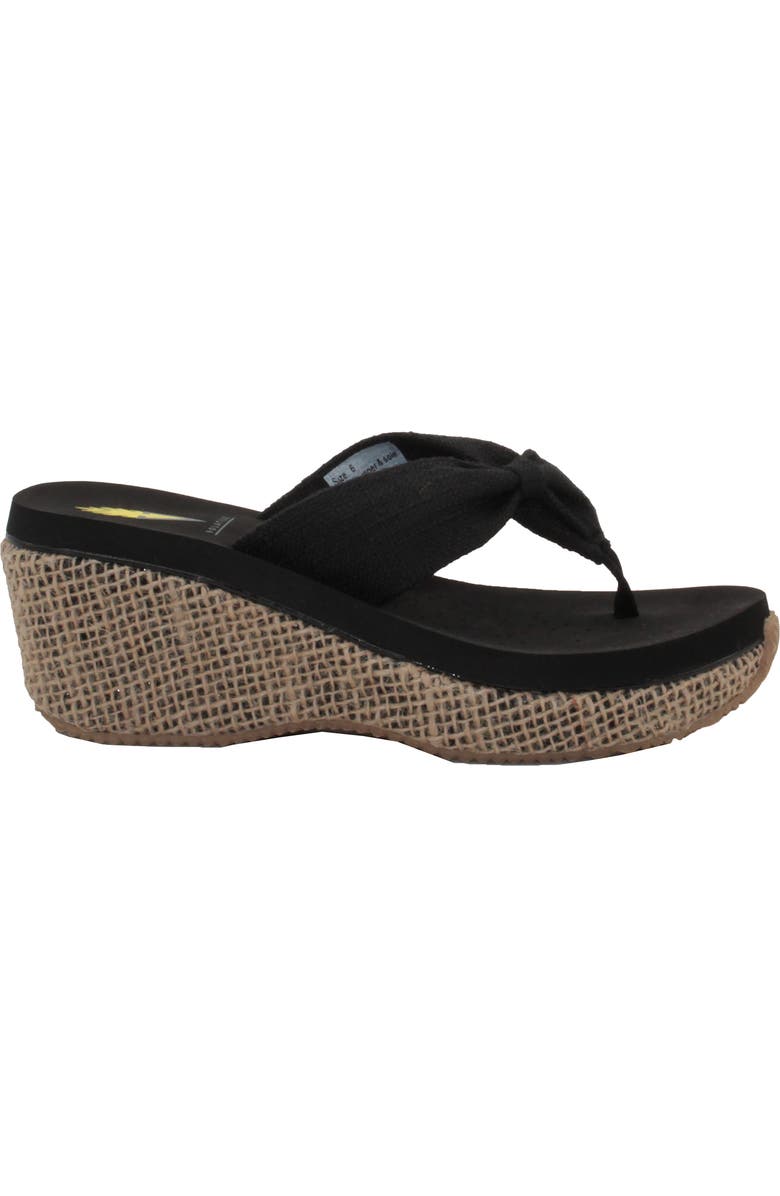 Volatile Tulane Platform Wedge Flip Flop, Alternate, color,