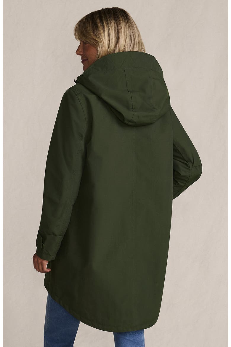 Squall A-Line Rain Jacket, Alternate, color, Darkest Olive