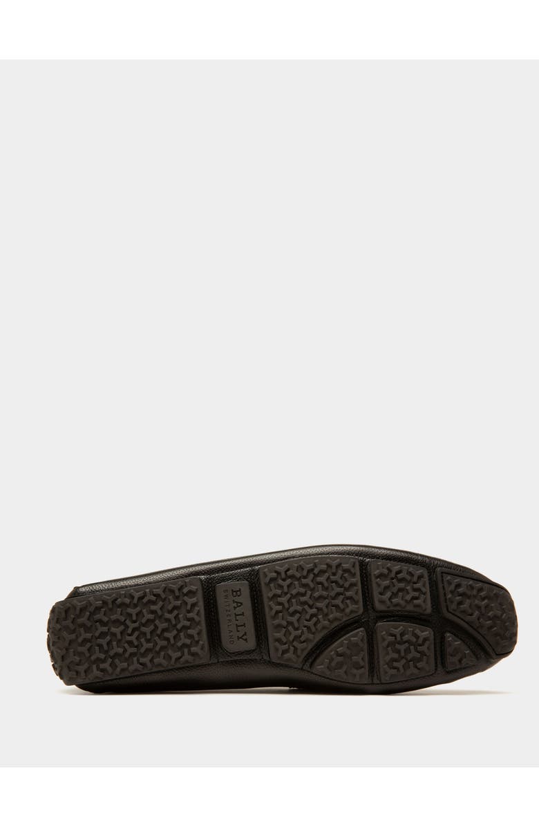 Bally Pilot Drivers In Leather And Fabric, Alternate, color, Black