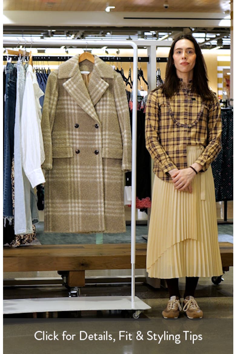 Bailey Plaid Alpaca & Wool Blend Coat video