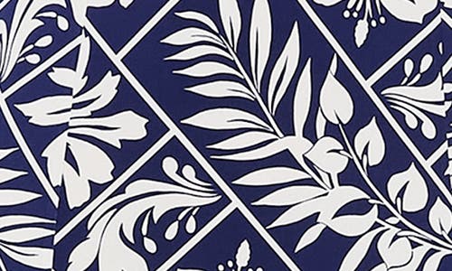 London Times Car Wash Maxi Dress In Navy/white