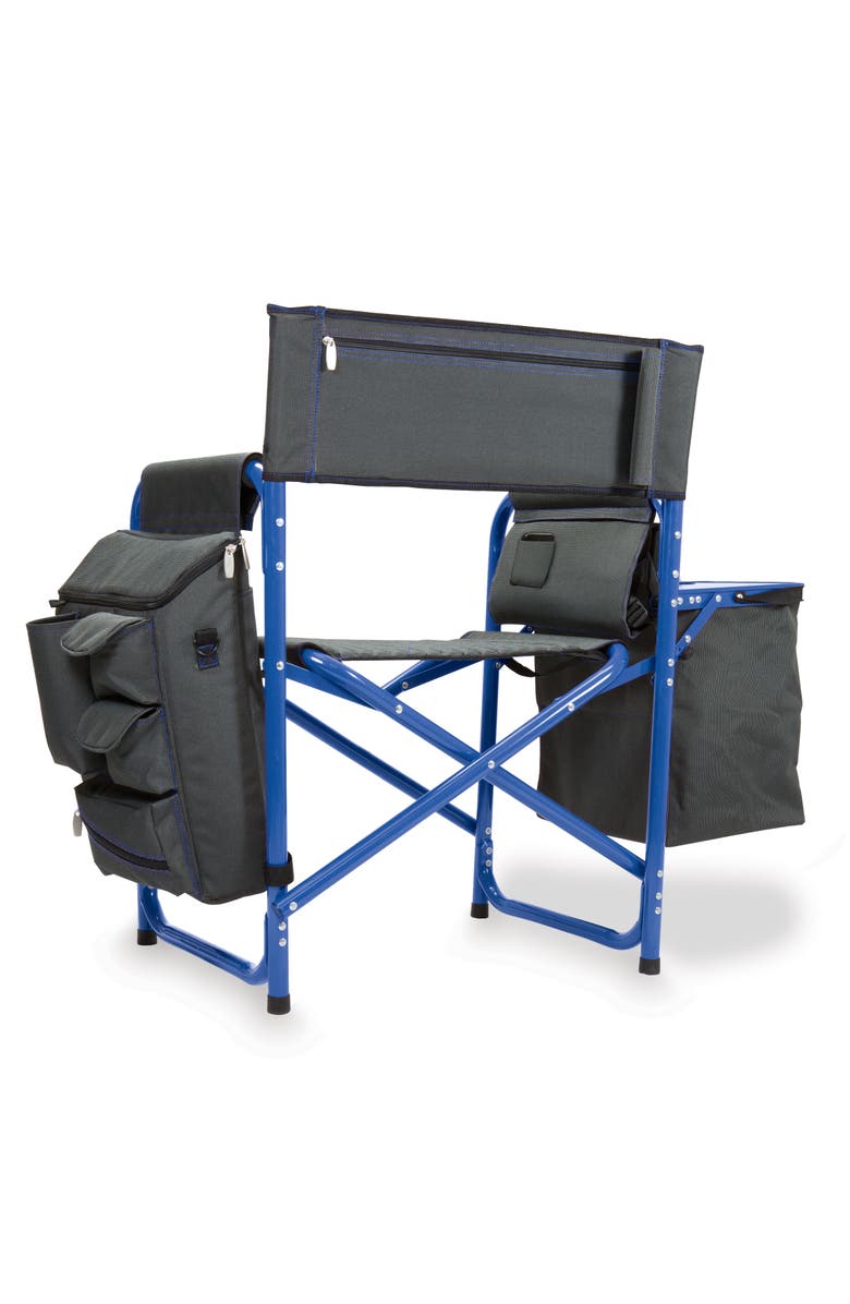 Oniva Fusion Camping Chair, Alternate, color, Dark Gray With Blue Accents