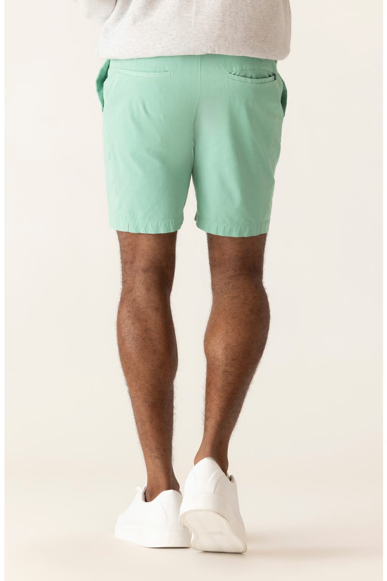 Galaxy 8.5-Inch Bermuda Flat Front Stretch Twill Shorts, Alternate, color, WASABI