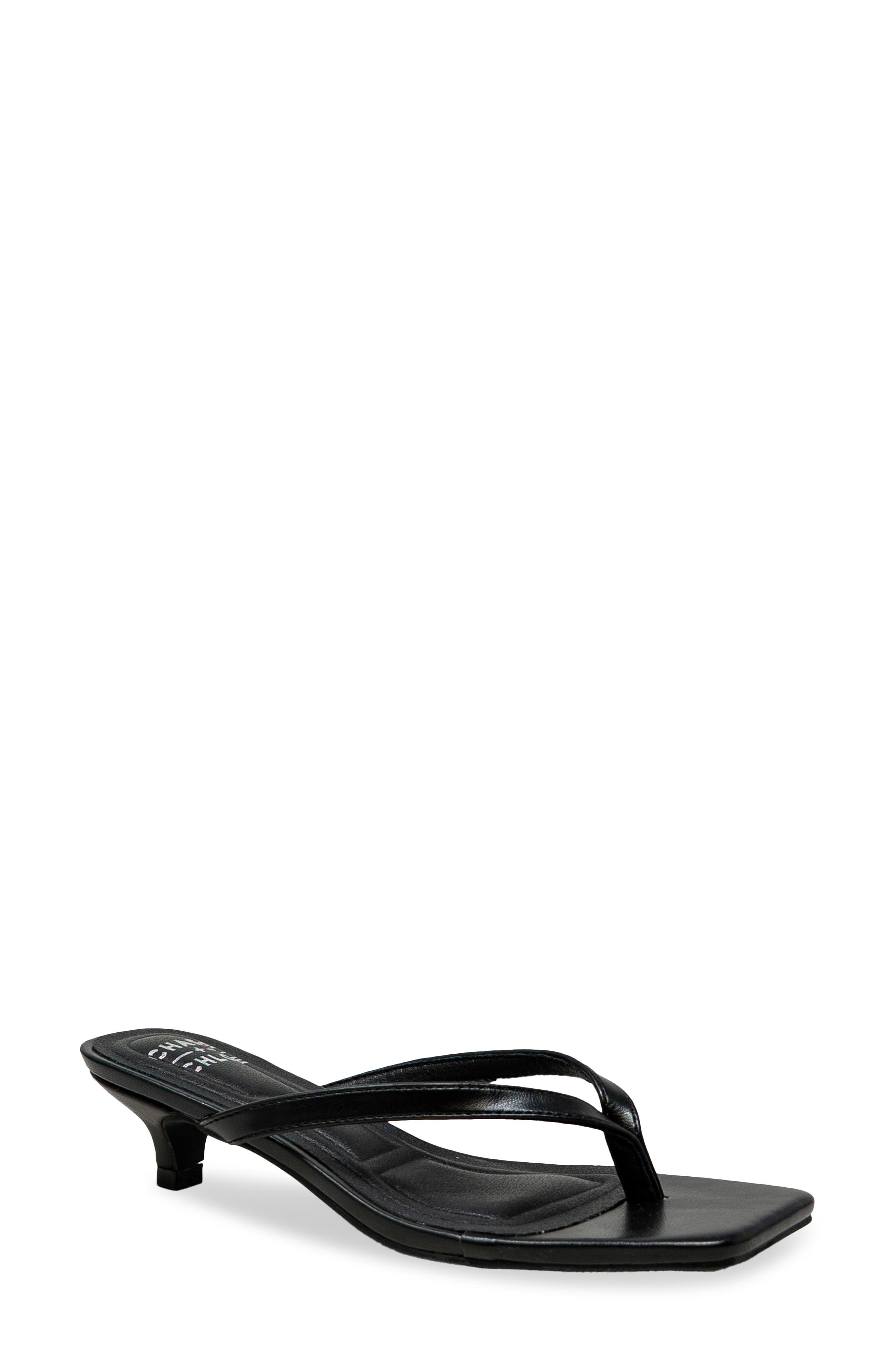 CHASE AND CHLOE Raya Kitten Heel Sandal