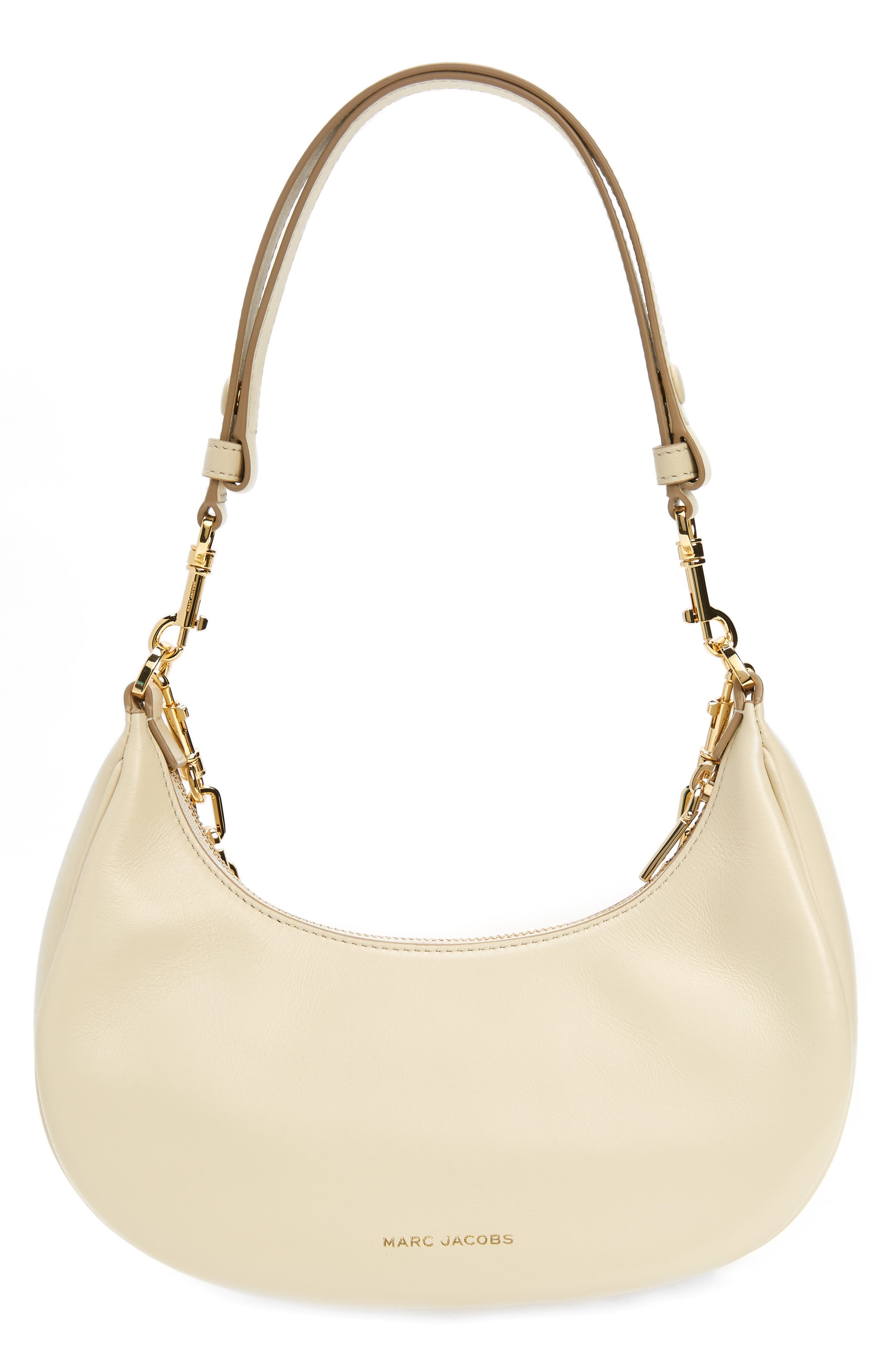 The J Marc Curve Leather Shoulder Bag, Alternate, color, CLOUD WHITE