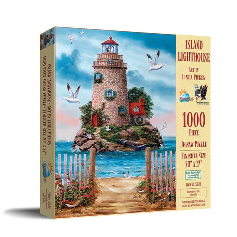 Island Lighthouse 1000 piece Jigsaw Puzzle for Adults