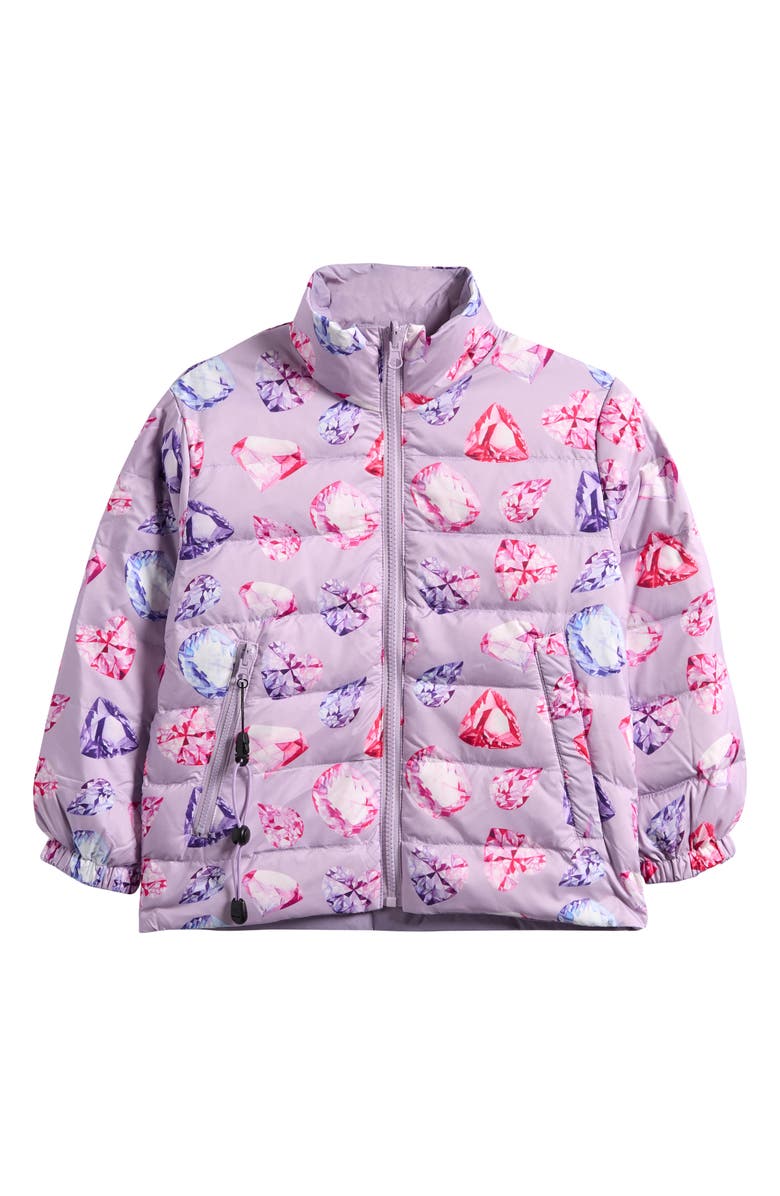 CALONIE Kids' Blake Reversible Down Puffer Jacket, Main, color, Purple