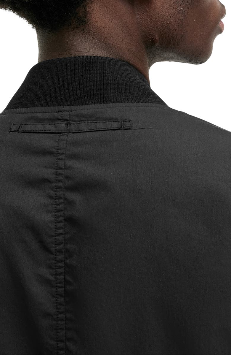 AllSaints Bassett Reversible Bomber Jacket, Alternate, color, Black / Khaki Brown
