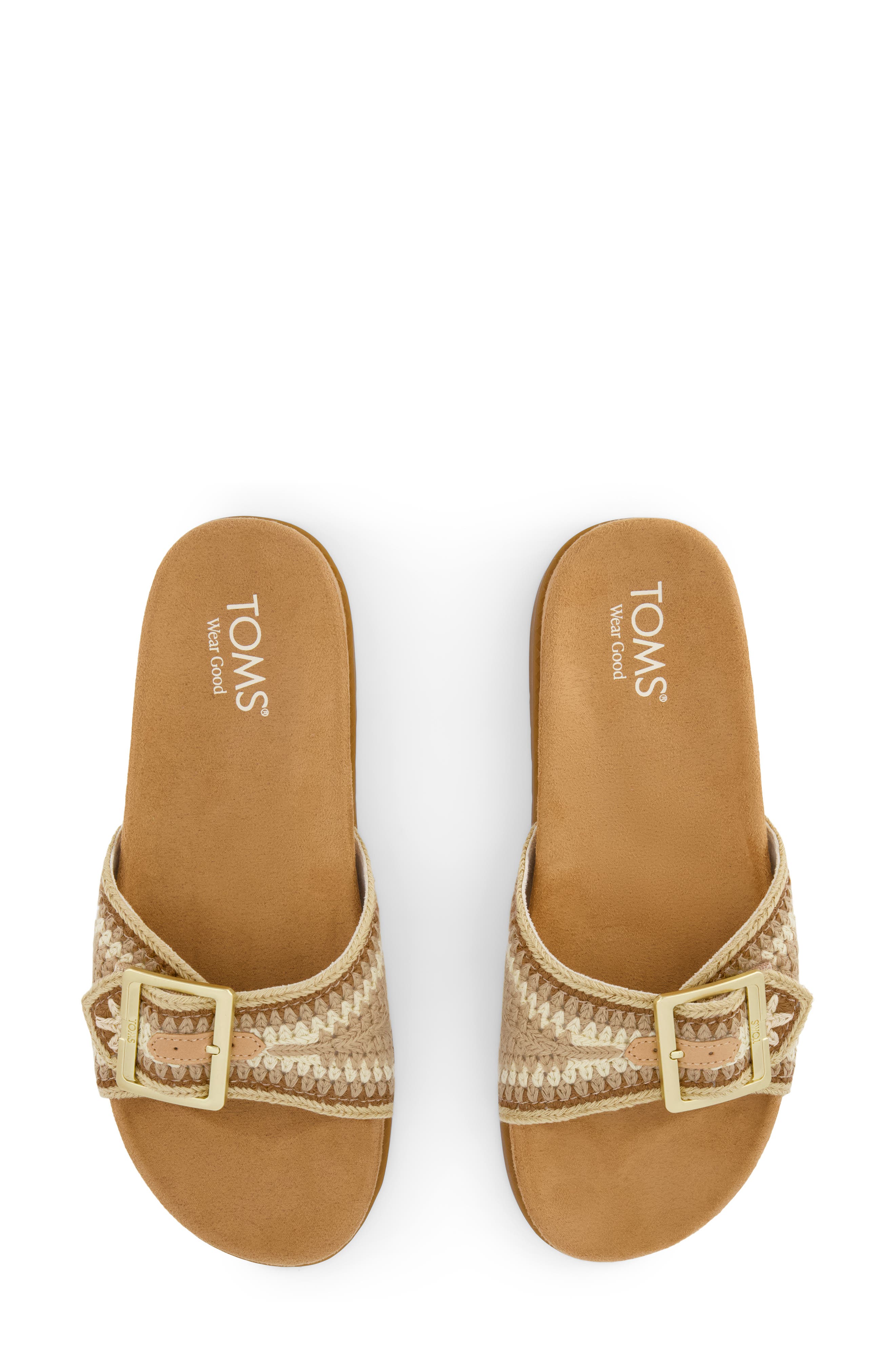Marin Slide Sandal, Alternate, color, DARK BEIGE