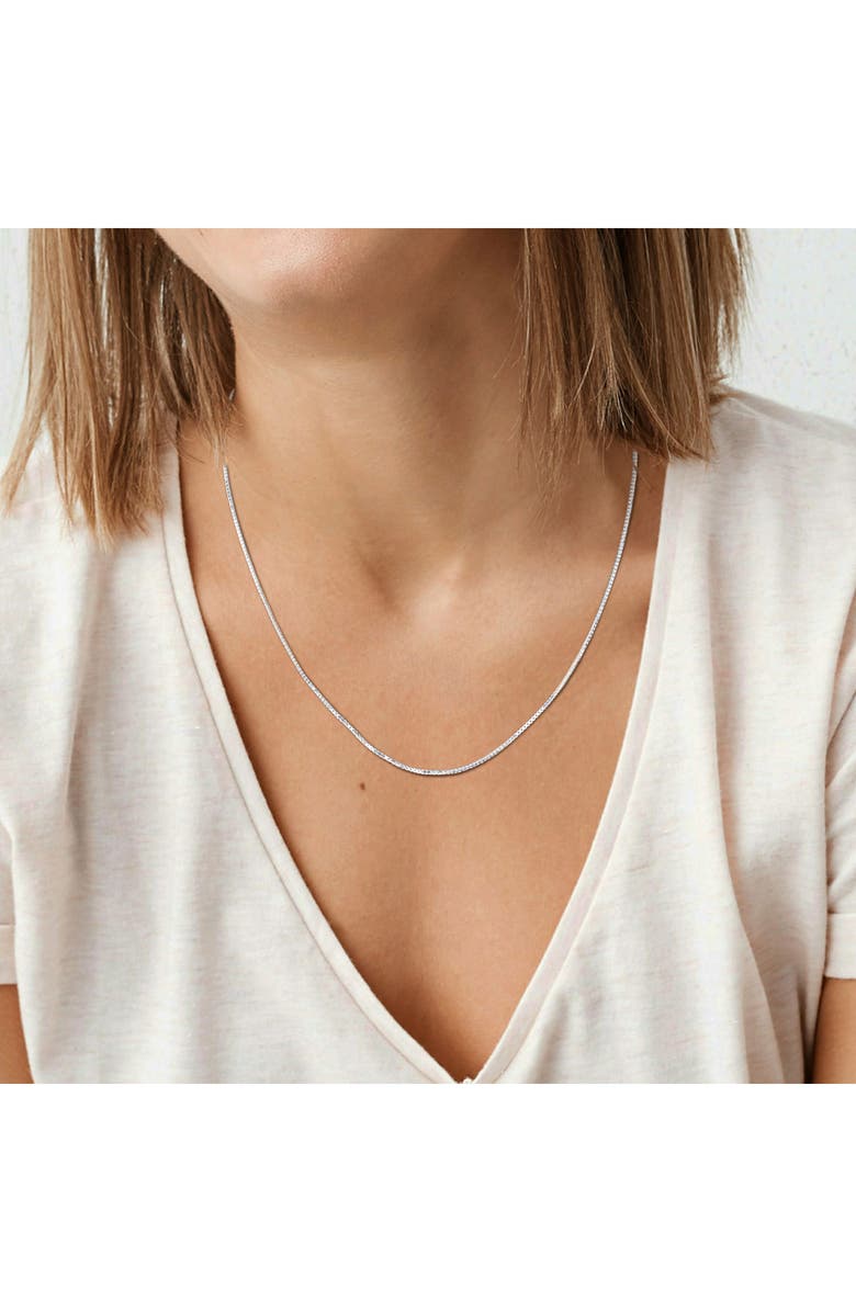 DELMAR Box Link Chain Necklace, 1.10mm, Alternate, color,