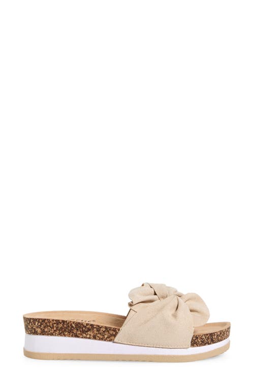 Extreme By Eddie Marc Knot Platform Slide Sandal