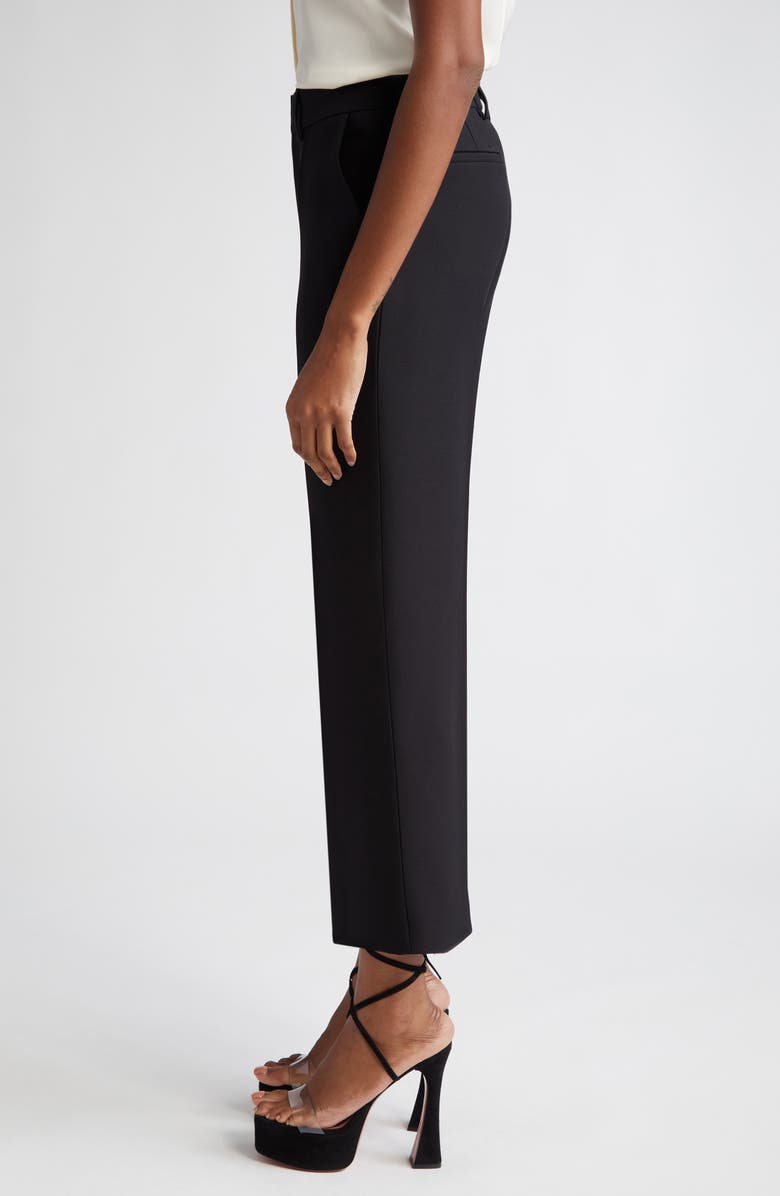 Brandon Maxwell The Soren Wool Blend Crepe Ankle Pants, Alternate, color, 