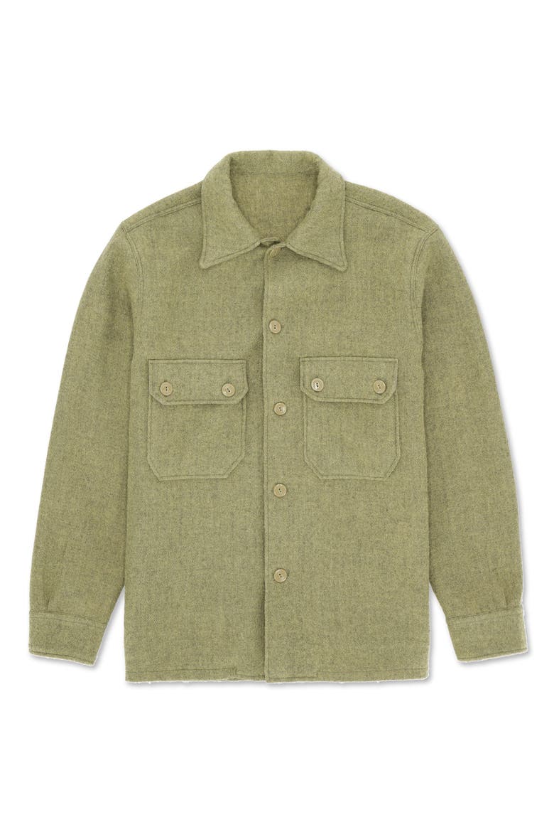 Wool Overshirt, Main, color, Beige