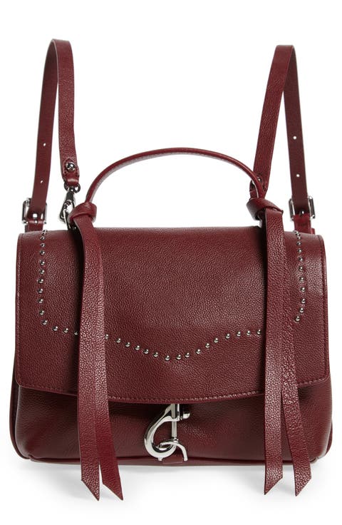 Medium Stella Convertible Leather Backpack