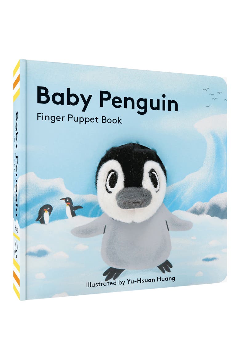 'Baby Penguin' Finger Puppet Board Book, Alternate, color, BLUE MULTICOLOR