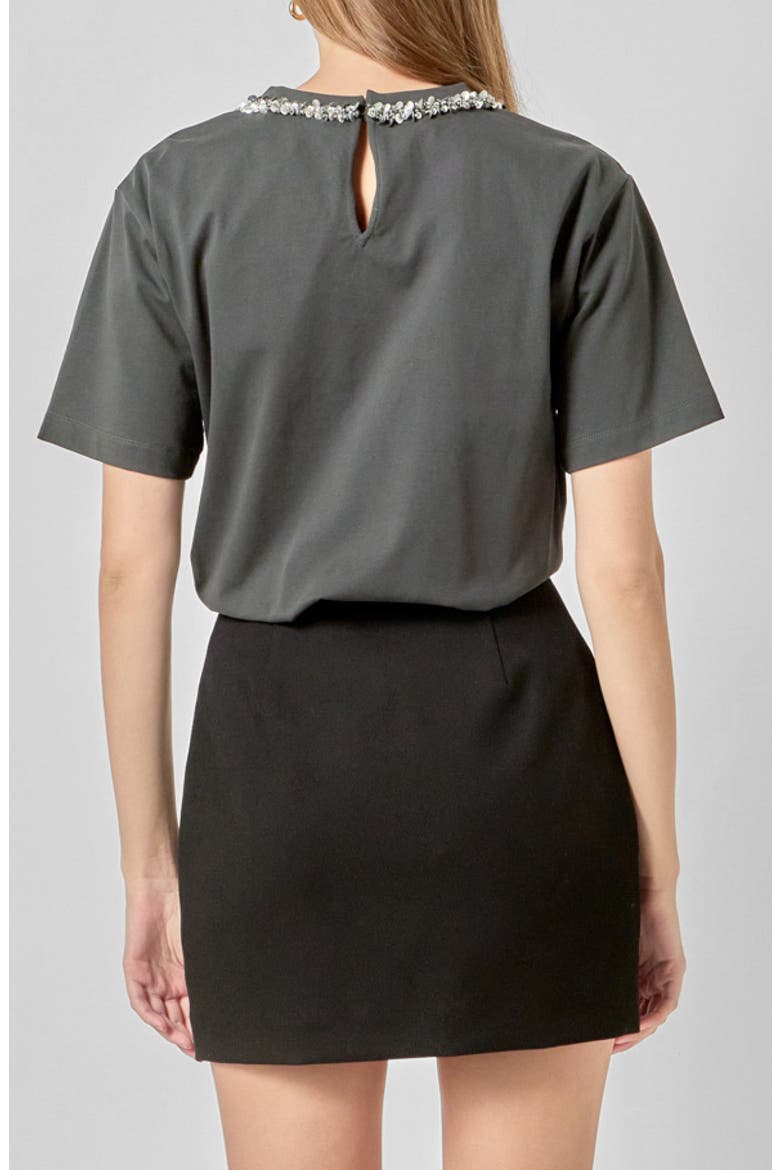Embellished Bow Top, Alternate, color, CHARCOAL