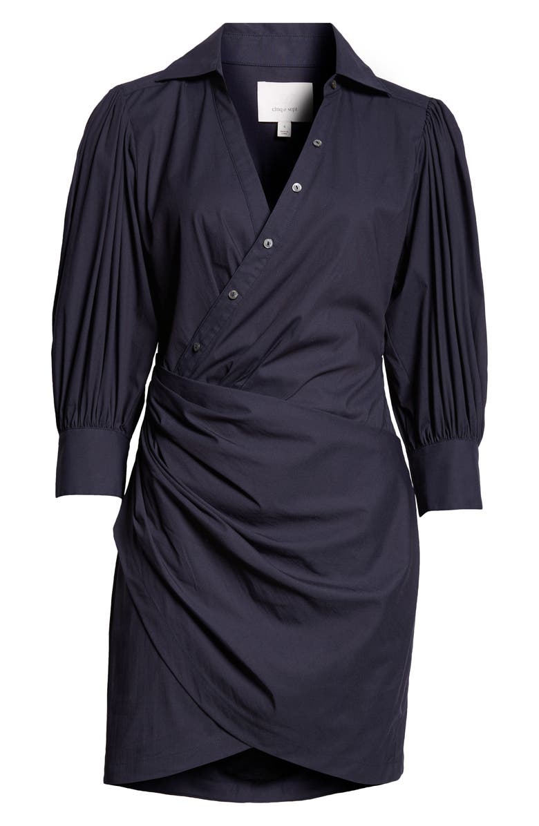 Cinq à Sept Macaulay Asymmetric Shirtdress, Alternate, color, 