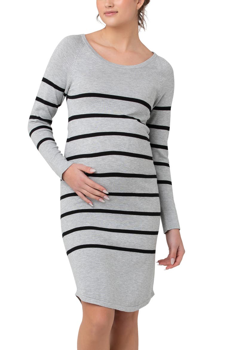 Valerie Tunic Dress, Alternate, color, Grey/Black