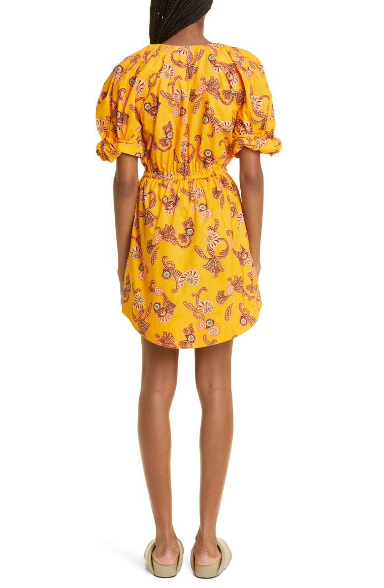 A.L.C. Mia Floral Print Cotton Minidress, Alternate, color,