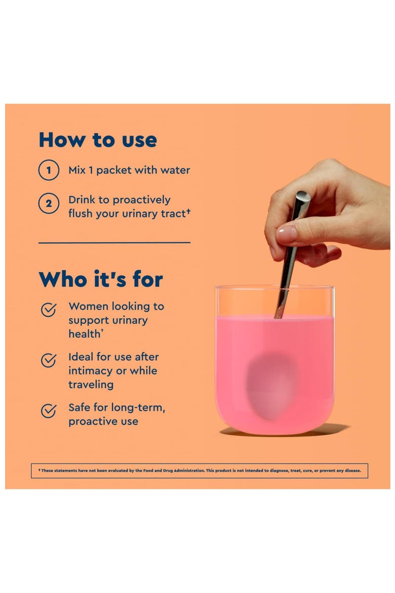 Flush - Urinary Tract with D-Mannose, Vitamin C, Vitamin B6, Potassium, Magnesium & Calcium Gluten Free & Vegan Pink Lemonade Flavor, Alternate, color, None