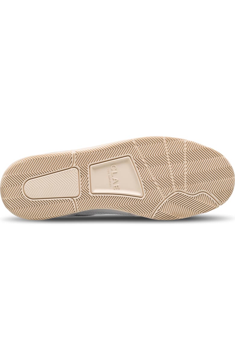 CLAE Haywood Low Top Leather Sneaker, Alternate, color, Quiet Grey Leather Navy