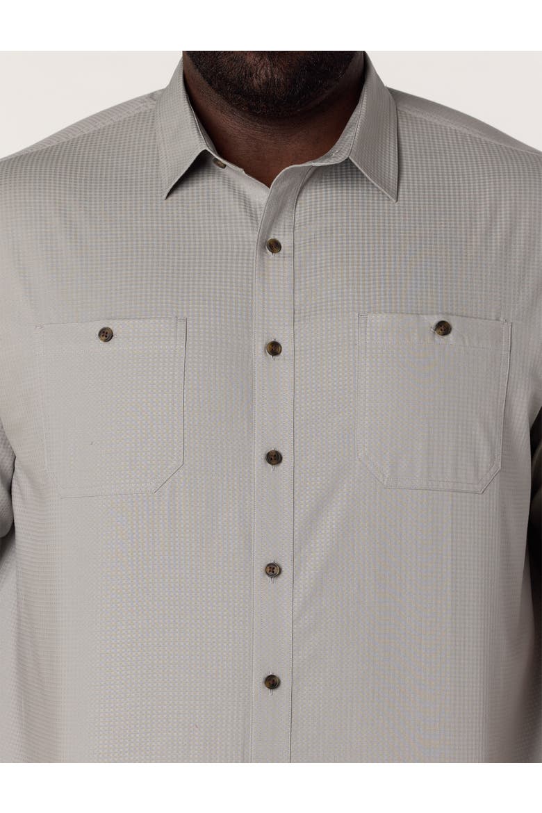 Textured Solid Sport Shirt, Alternate, color, GRIFFIN GREY