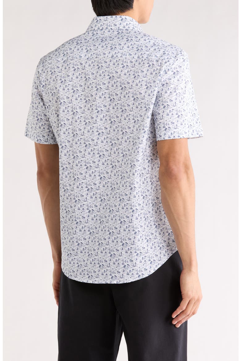 Orson Comfort Stretch Short Sleeve Shirt, Alternate, color, NAVY