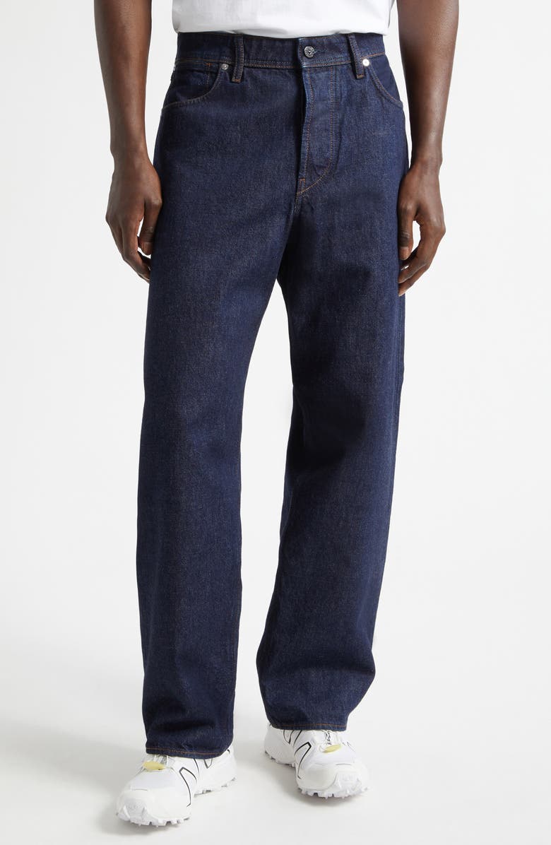 Stone Island Straight Leg Jeans, Main, color, Blue Rinse