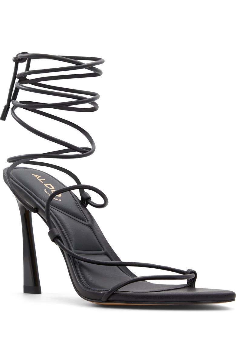 ALDO Melodic Pointed Toe Ankle Wrap Sandal, Main, color,