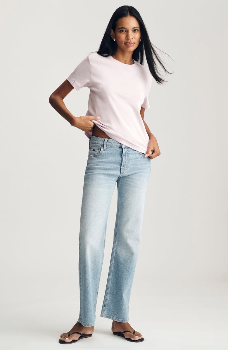 Mavi Jeans Nina Crewneck Cotton T-Shirt, Alternate, color, 