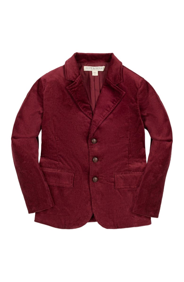 Hope & Henry Baby Boys' Organic Corduroy Blazer, Infant, Main, color,