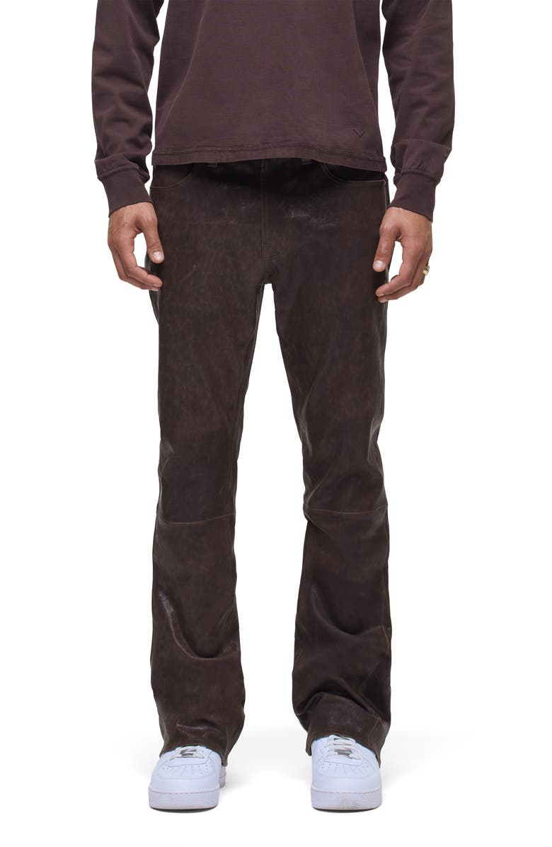 Hudson Jeans Walker Kick Flare Jeans, Main, color, Distress Brown