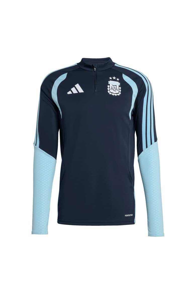 Men's adidas  Navy Argentina National Team FIFA x World Cup 2026 Tiro Quarter-Zip Training Top, Main, color, Navy
