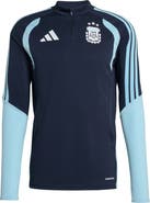 adidas Men's adidas  Navy Argentina National Team FIFA x World Cup 2026 Tiro Quarter-Zip Training Top