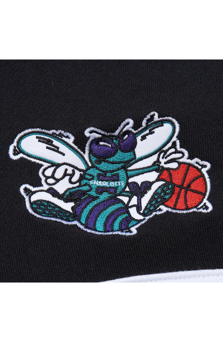 Mitchell & Ness Men's Mitchell & Ness Teal/Black Charlotte Hornets Head Coach Pullover Hoodie, Alternate, color,