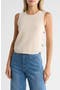 Button Trim Sweater Tank