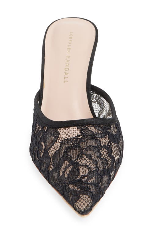 Loeffler Randall Layla Lace Mules In Black