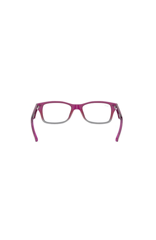 Ray Ban Ray-ban 48mm Square Optical Glasses In Pink