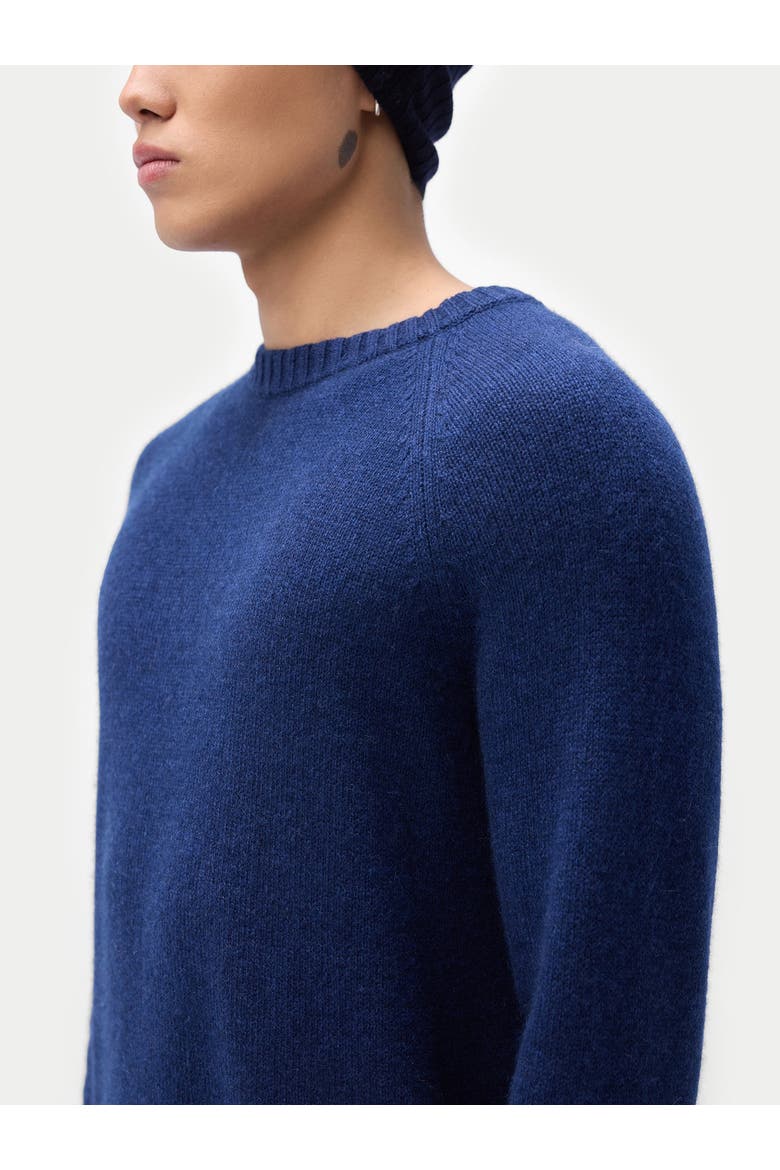 Cashmere Raglan Sweater, Alternate, color, eclipse